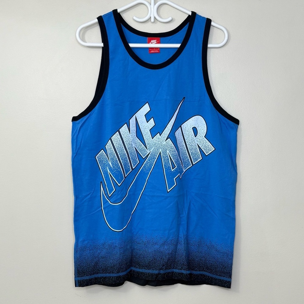 Nike Blue and Black Tank Top